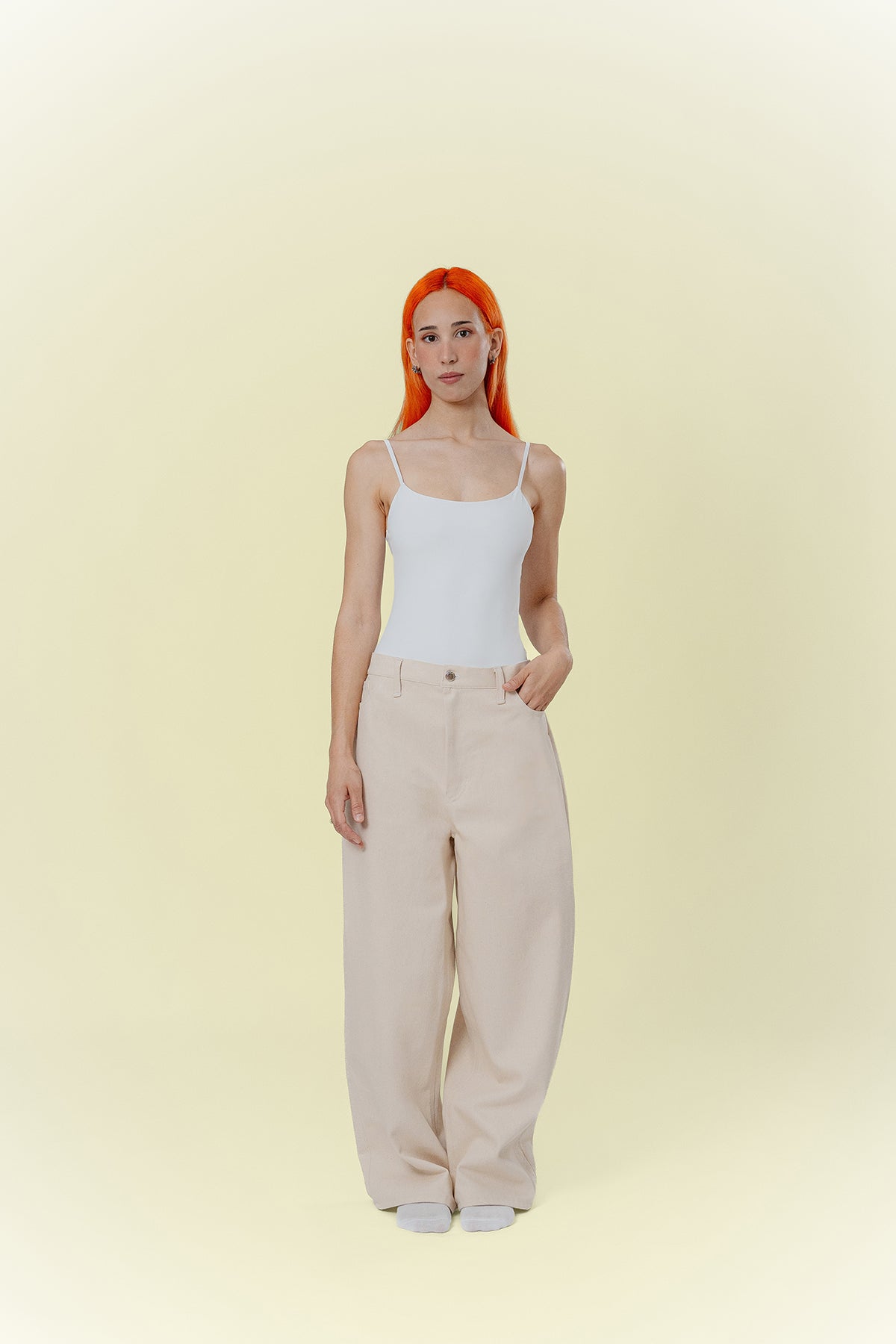 OVERSIZE BASIC BEIGE PANTS