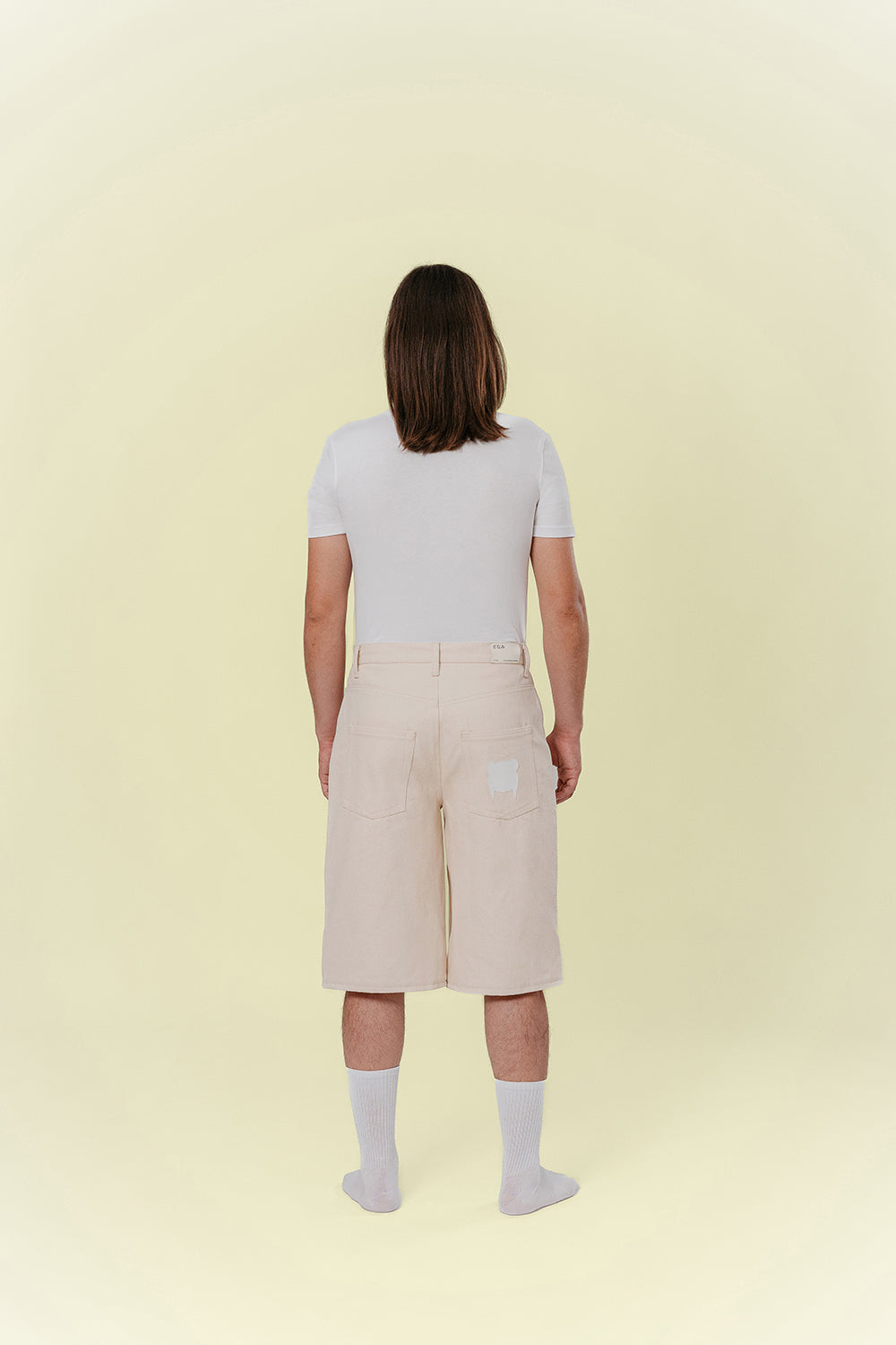 OVERSIZE BASIC BEIGE SHORTS